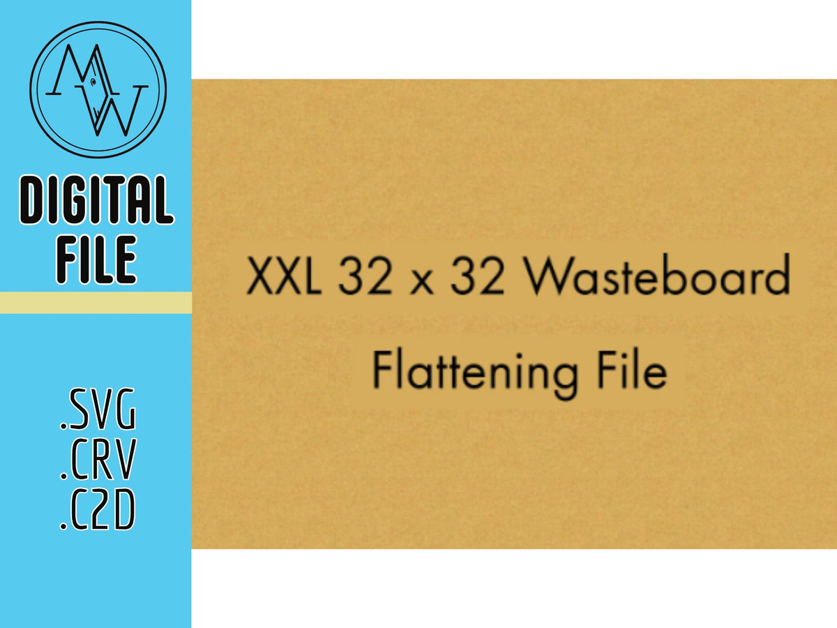 CNC wasteboard flattening file