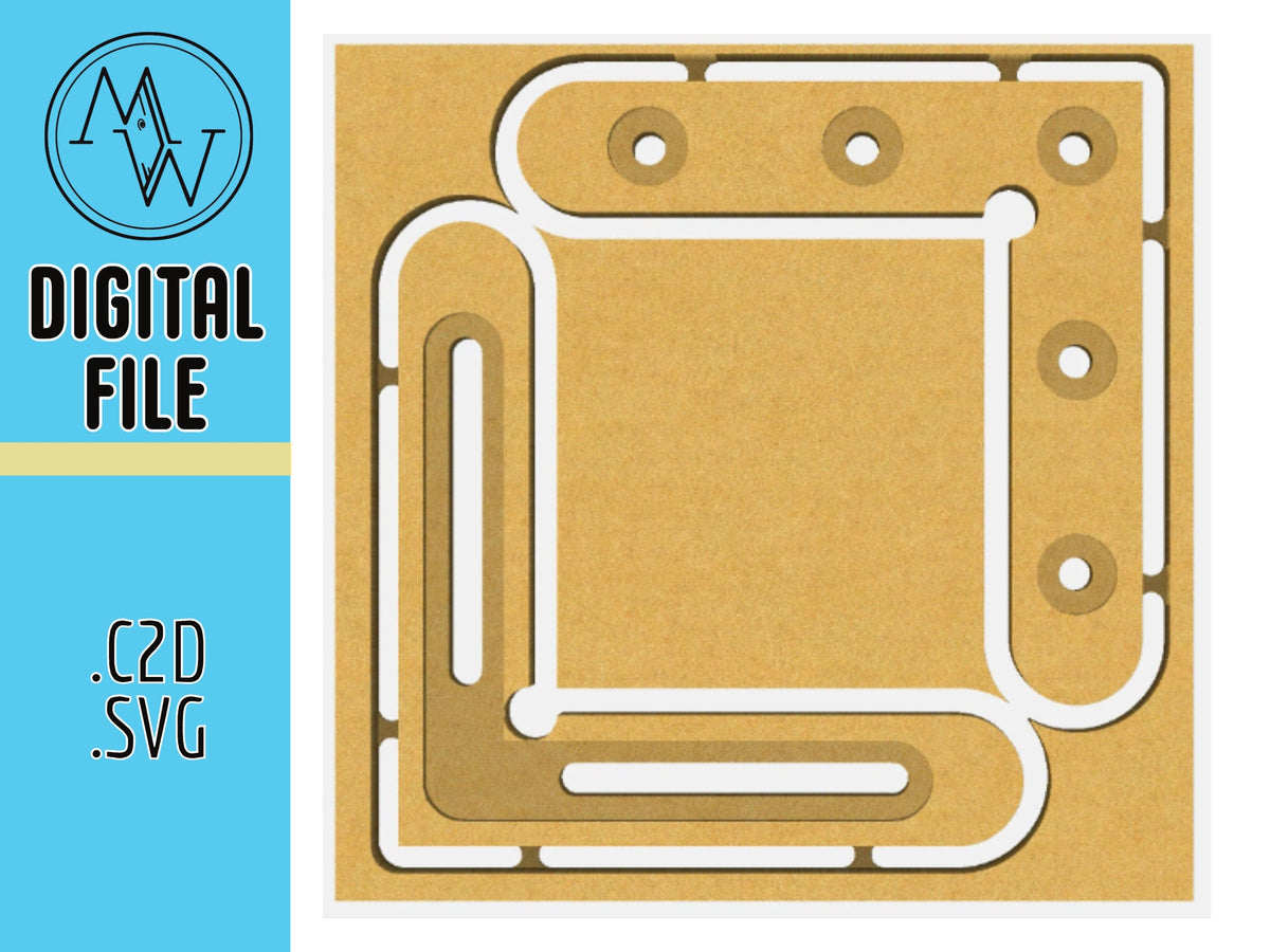 CNC L-shaped wasteboard clamps