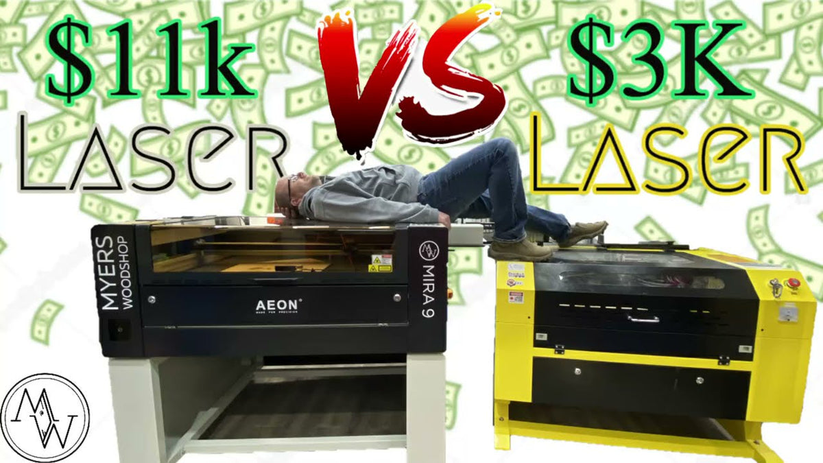 Aeon Laser Mira 9 vs OMTech 60W laser cutter