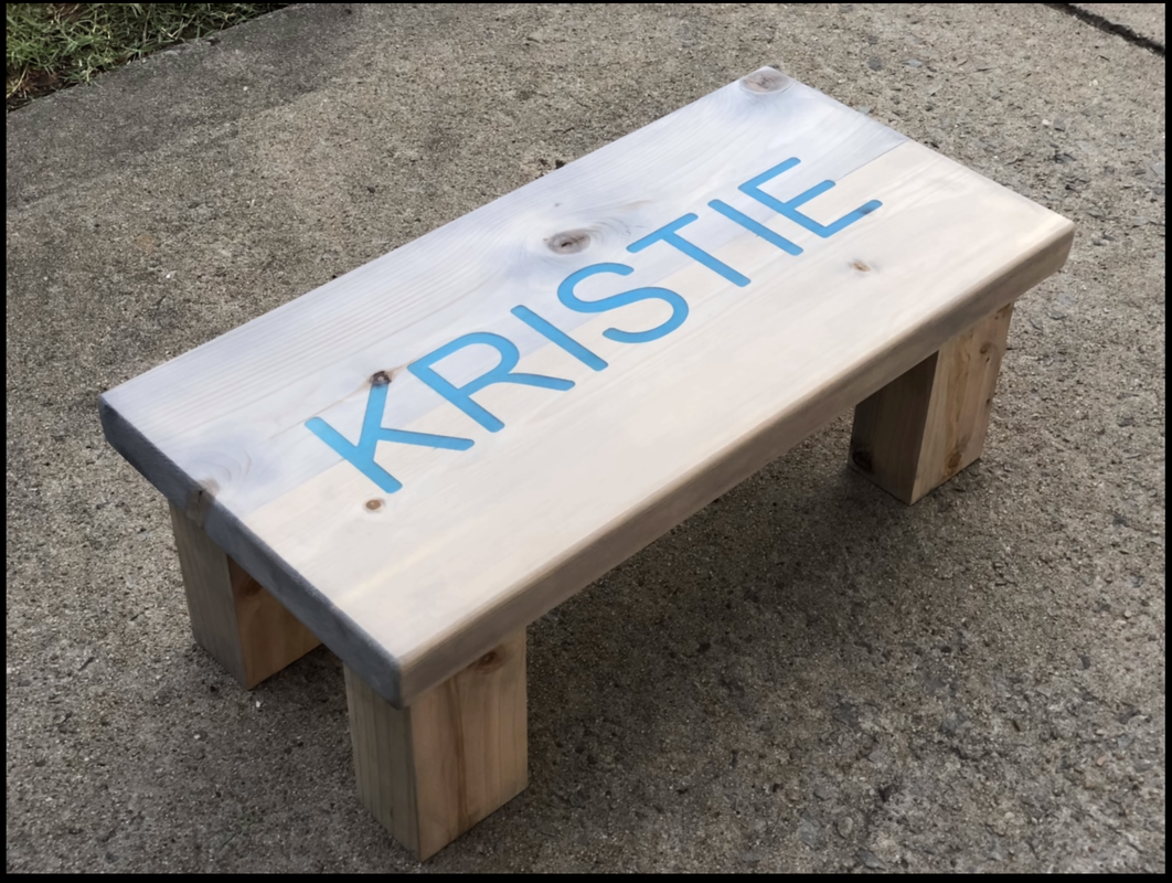 Using a CNC router and laser to make a step stool