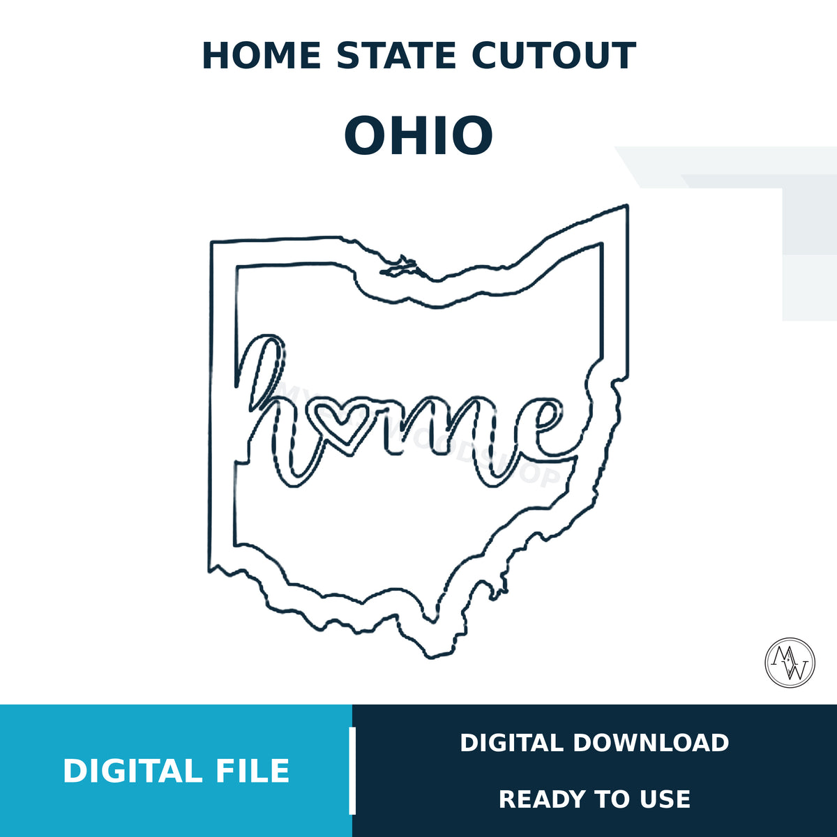 Ohio Home State SVG & C2D File