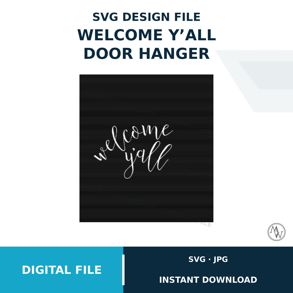 Welcome Y’all SVG Laser Cut File