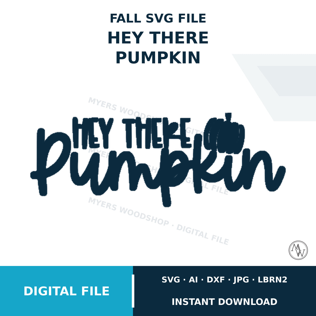 Hey There Pumpkin SVG Cut File