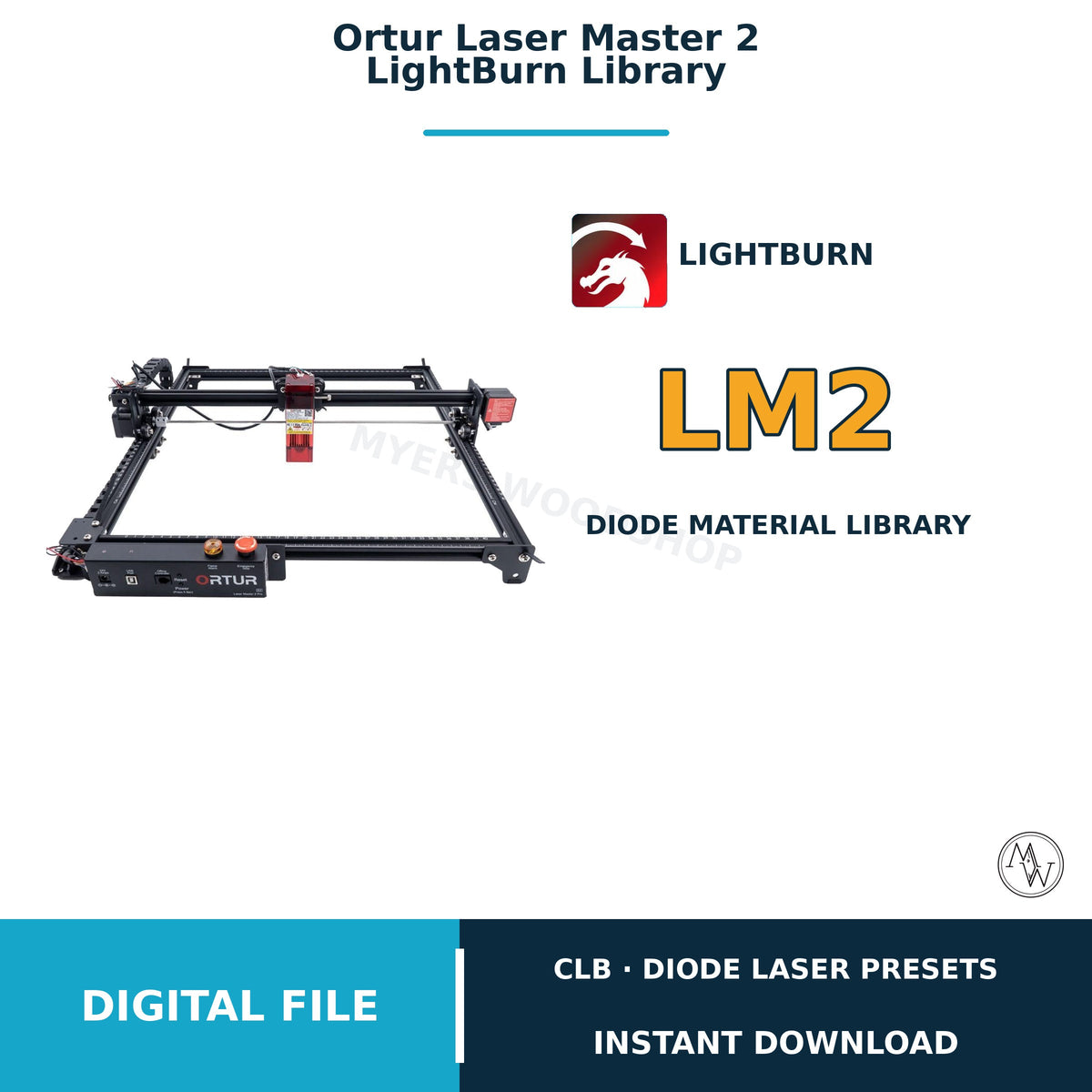 Ortur Laser Master 2 LightBurn Material Library