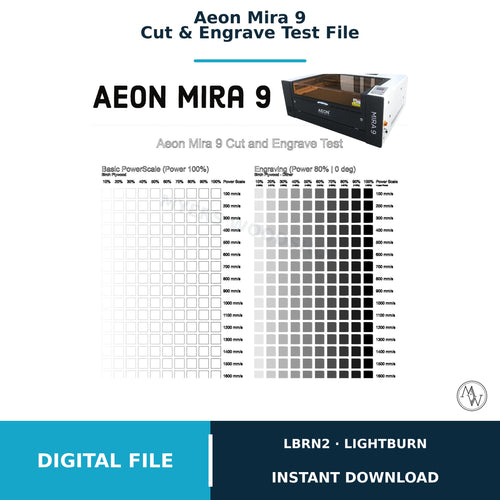 Aeon Mira 9 Cut & Engrave Test File