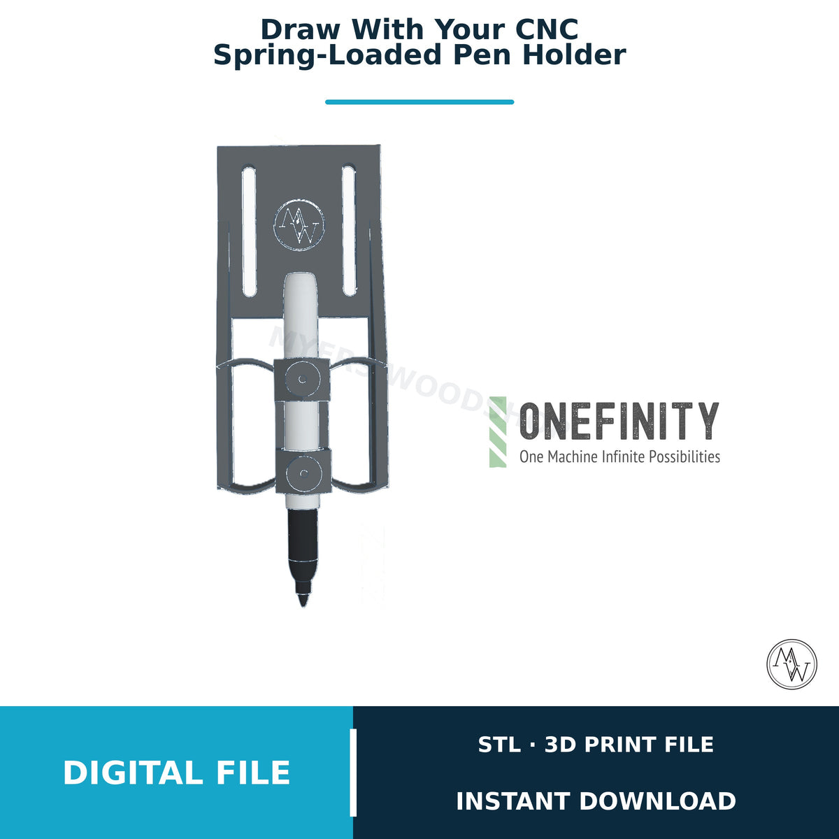 Onefinity CNC Pen Holder STL File