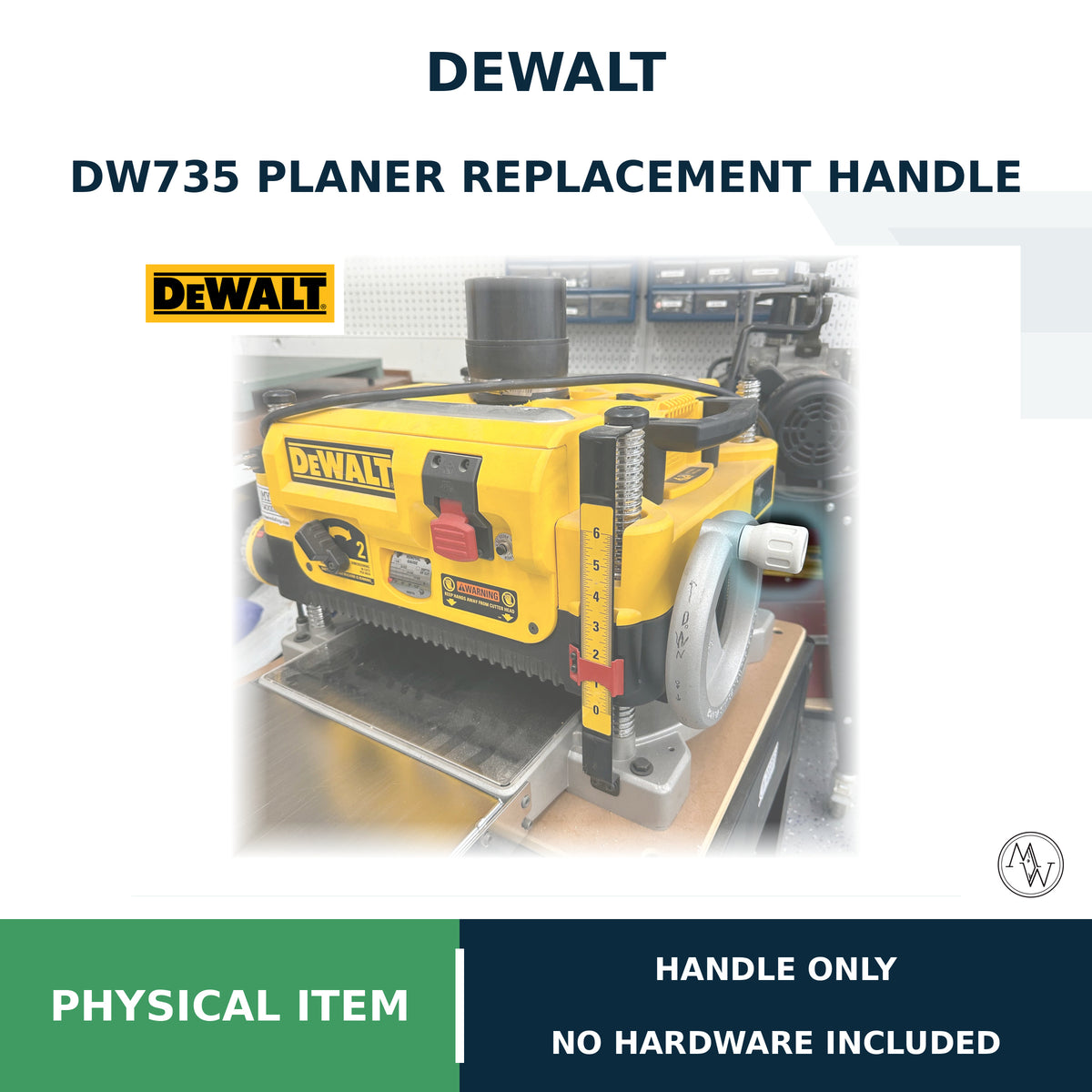 Dewalt DW735 12” planer handle replacement! Stubby.