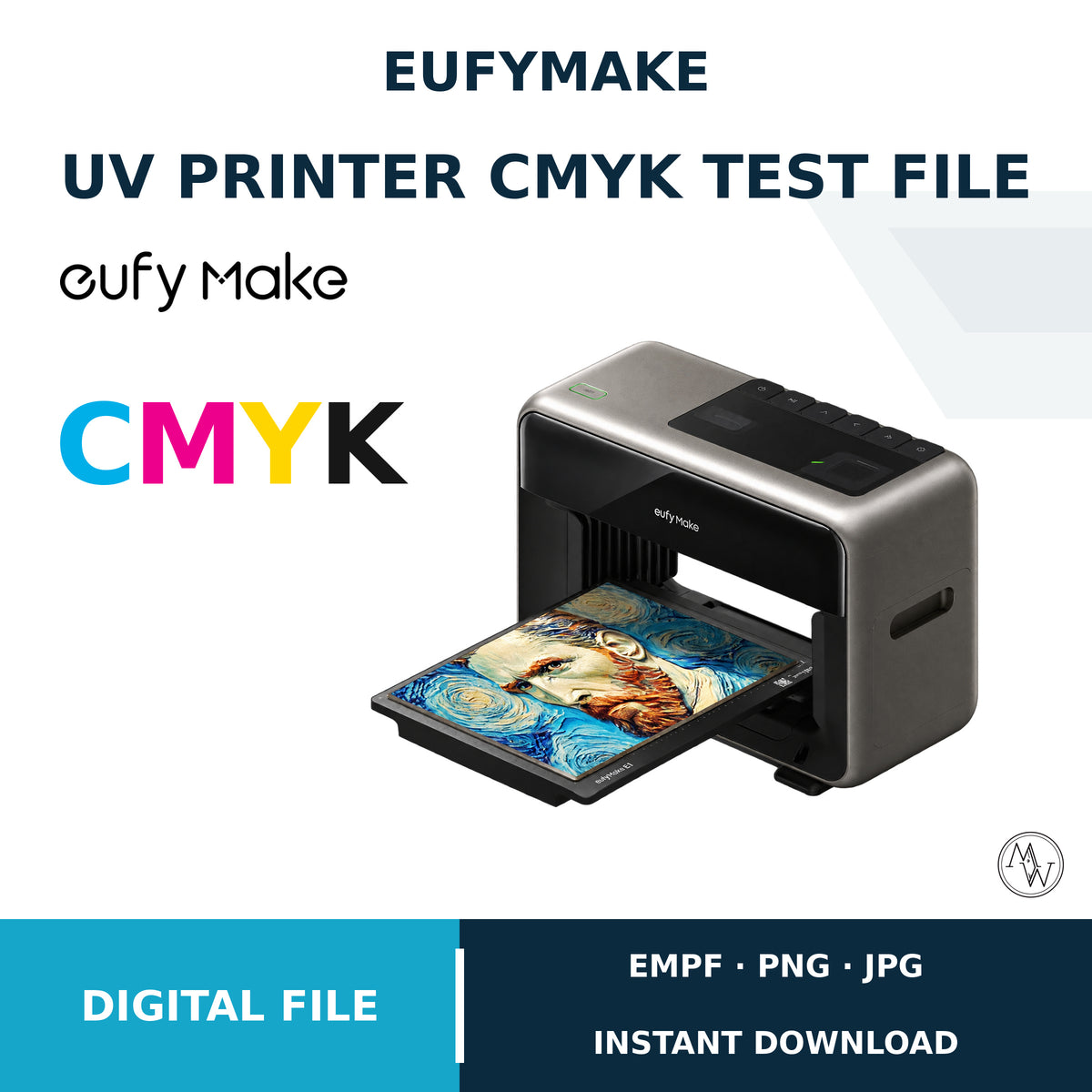 EufyMake UV Printer CMYK Test Print File