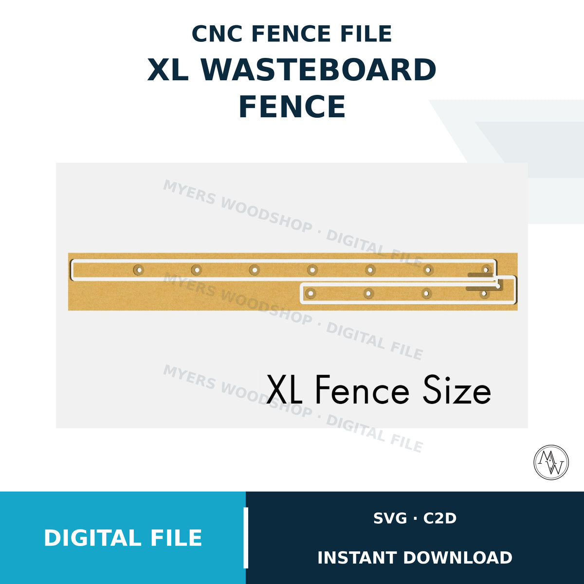 CNC Wasteboard XL Fence File
