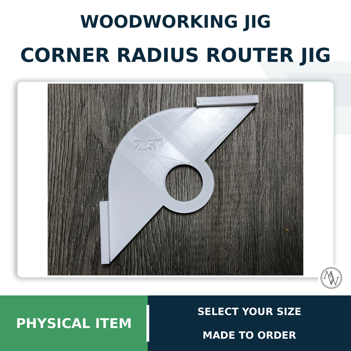 Woodworking Corner Radius Jig – Router Template, Perfect Round Overs