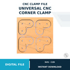 CNC Corner Clamp SVG & C2D File