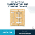 CNC Straight Clamp SVG & C2D File