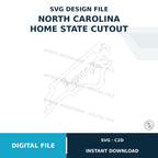 North Carolina Home State SVG & C2D File