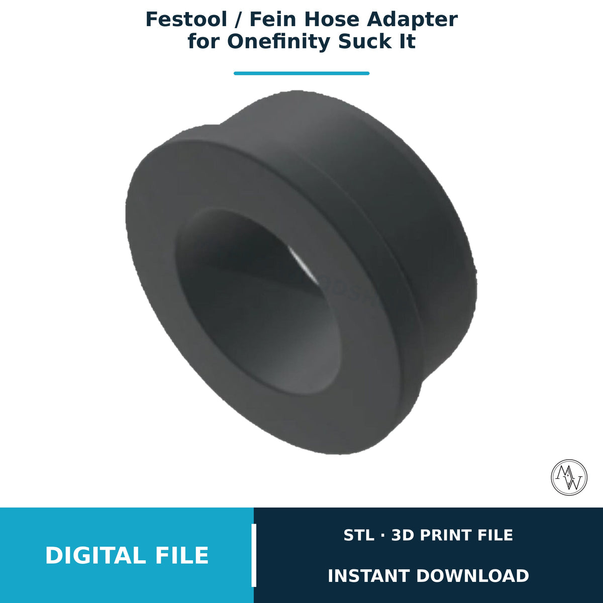 Festool/Fein Onefinity Dust Boot Adapter STL