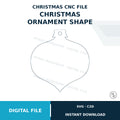 Christmas Ornament Shape SVG & C2D File