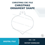 Christmas Ornament Shape SVG & C2D File