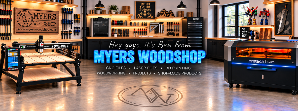 Myers Woodshop CNC, laser, 3D printing and maker projects