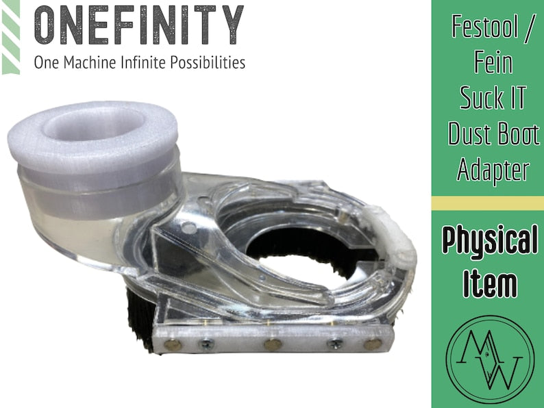 Festool Fein vacuum hose adapter for Onefinity Suck It dust boot