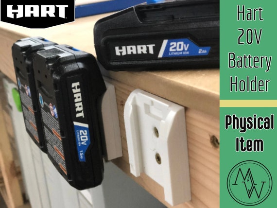 Hart 20V battery holder wall mount set