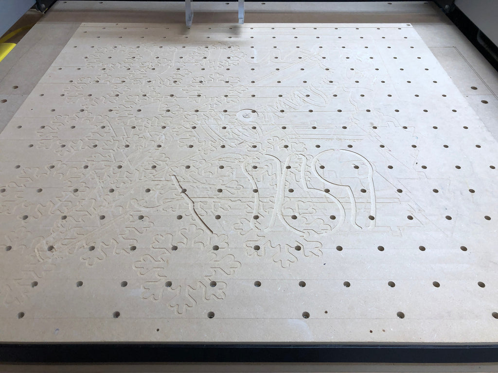 XXL CNC Wasteboard Flattening File (32x32), .svg .crv .c2d File