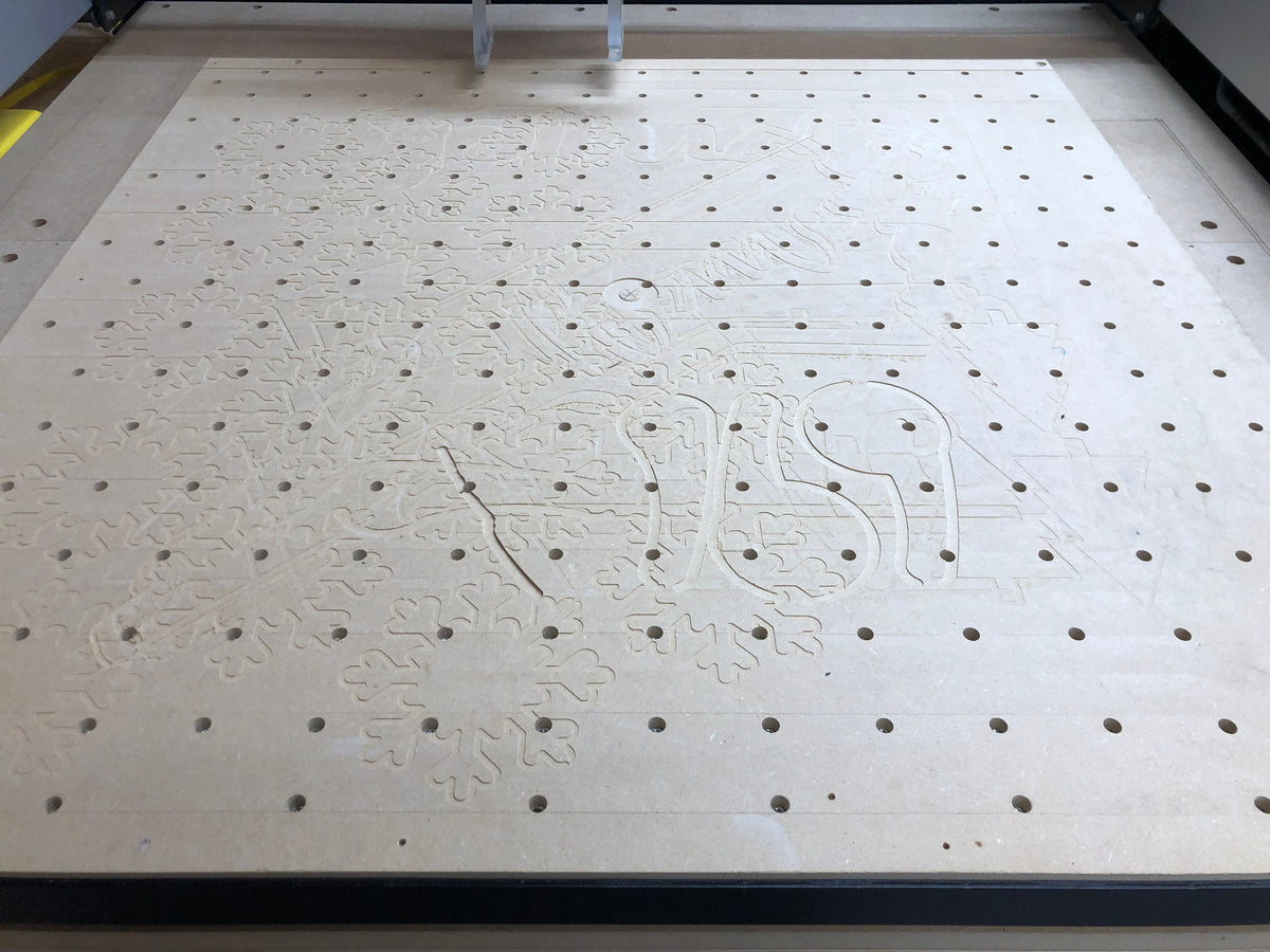 XXL CNC Wasteboard Flattening File (32x32), .svg .crv .c2d File