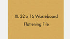CNC Wasteboard Flattening File XL (32x16) (.c2d File)