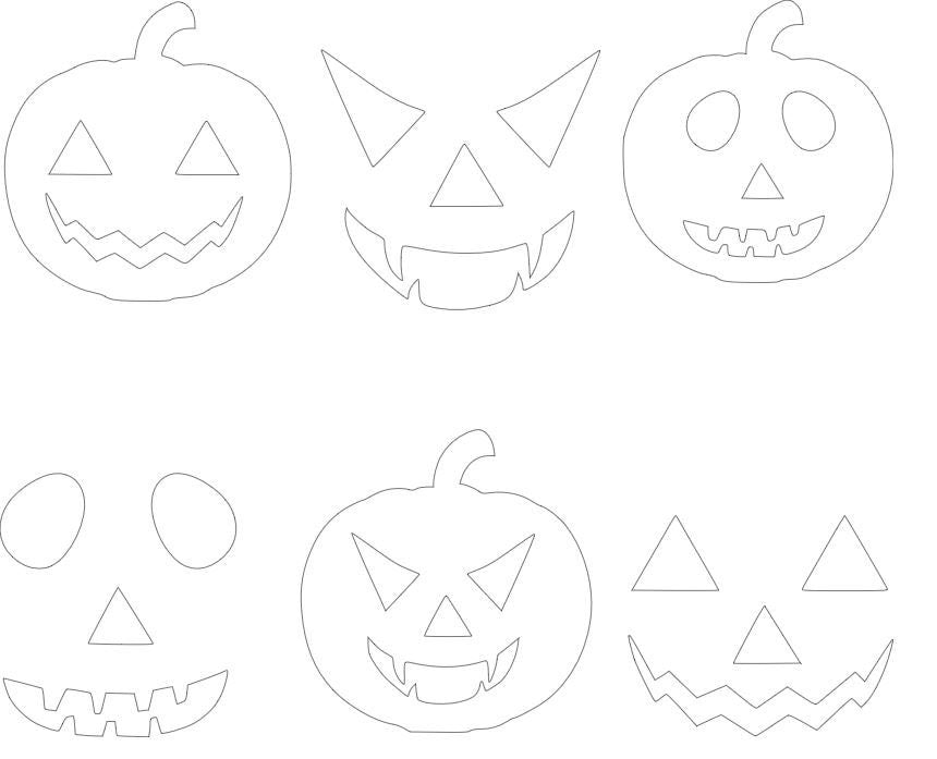 Jack O' Lantern Faces SVG Bundle | Halloween Pumpkin Carving (Digital File)