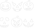 Jack O' Lantern Faces SVG Bundle | Halloween Pumpkin Carving (Digital File)