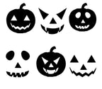 Jack O' Lantern Faces SVG Bundle | Halloween Pumpkin Carving (Digital File)