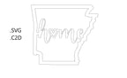 Arkansas Home State Cutout – CNC Laser SVG Digital File
