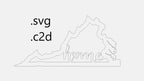 Virginia State Home Decor - CNC Laser Cut Files (SVG, .C2D)