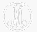 Letter M Monogram SVG, Laser Cut CNC File (Digital File)