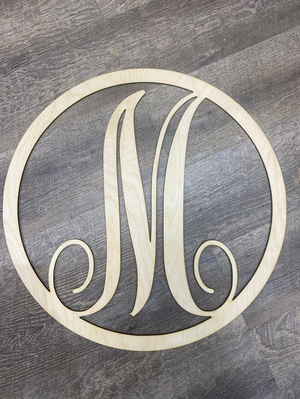 Letter M Monogram SVG, Laser Cut CNC File (Digital File)