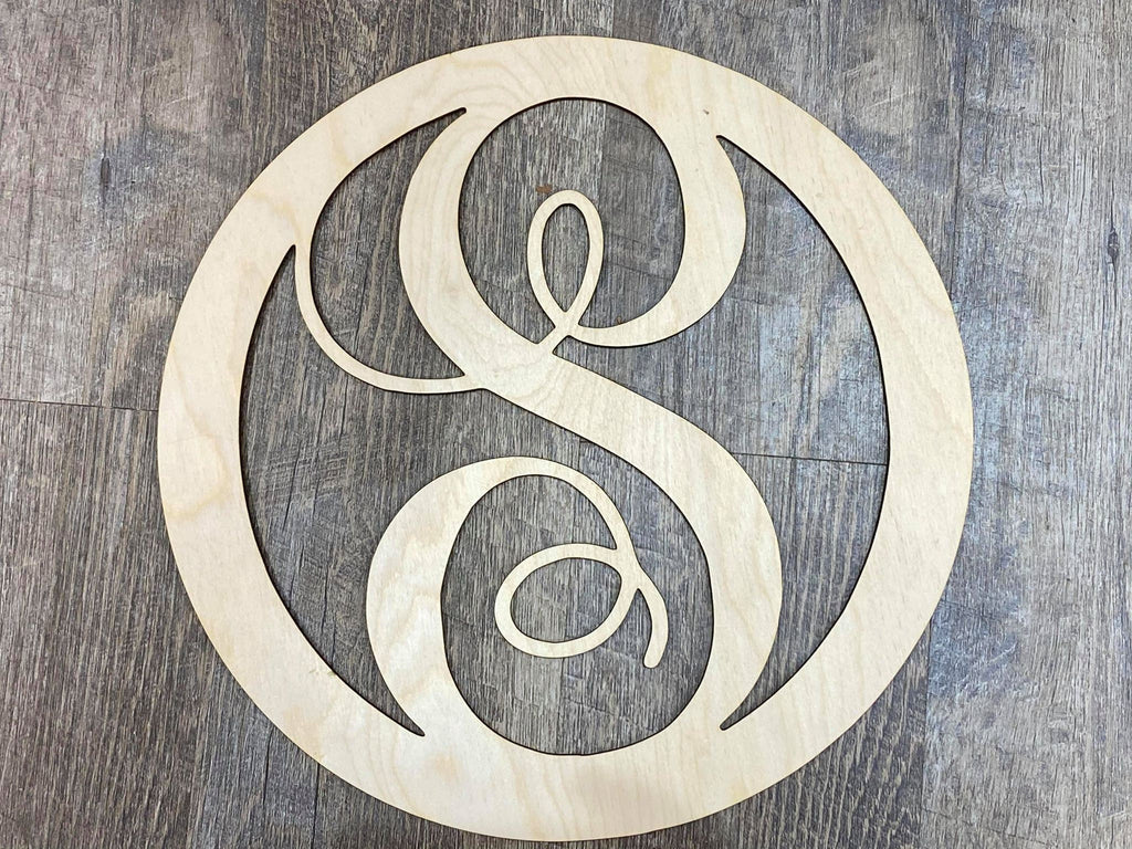 Letter S Monogram SVG, CNC Laser Cut File (Digital Download)