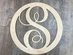 Letter S Monogram SVG, CNC Laser Cut File (Digital Download)