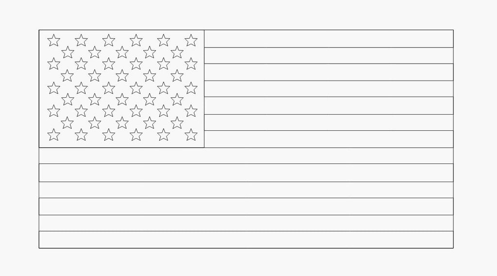 American Flag SVG, CNC Laser Cut File (Digital Download)