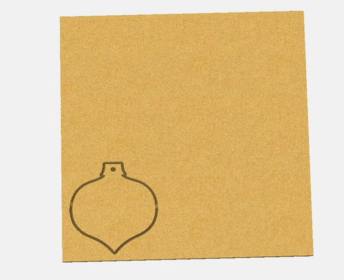 Christmas Ornament Shape - SVG and .C2D Digital Files