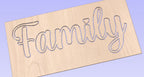 Family SVG File, Laser Cut CNC Design (Digital File)