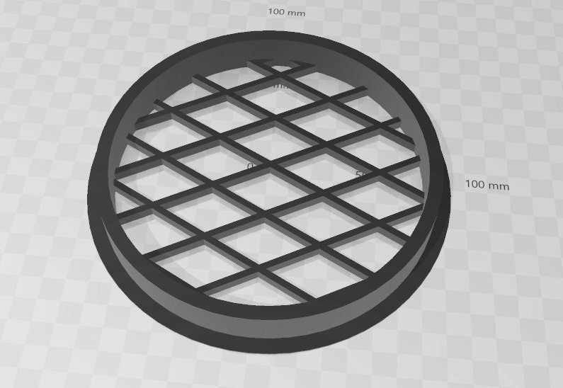 6 Inch Vent Cover .STL File, 3D Printer Template (Digital)