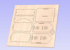 Dollhouse Template, Laser and CNC Cut File (SVG, Lightburn, Vectric) (Digital Download)