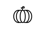 Fall Pumpkin Outline File, Jack O Lantern SVG, CNC Laser Cut (Digital File)