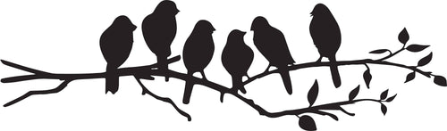 Birds on a Branch (svg, png, ai, dfx), CNC, Laser Cut File (Digital Download)