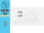 Virginia State Home Decor - CNC Laser Cut Files (SVG, .C2D)
