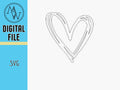 Heart SVG - SVG Digital Files For CNC, Laser, and Vinyl Cutting Machines