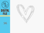 Heart SVG - SVG Digital Files For CNC, Laser, and Vinyl Cutting Machines