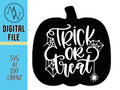 Halloween Pumpkin Trick or Treat SVG, Jack O'Lantern, Spiderwebs (Digital File)