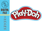 PlayDoh SVG, Cricut Silhouette Cut File (Digital Download)