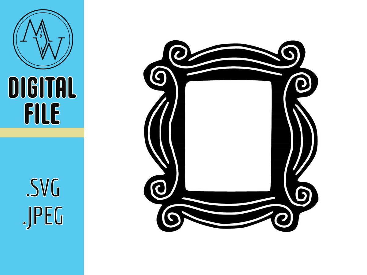 Friends TV Show Door Hanger SVG, CNC Laser Cut File (Digital File)