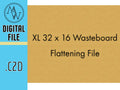 CNC Wasteboard Flattening File XL (32x16) (.c2d File)