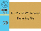 CNC Wasteboard Flattening File XL (32x16) (.c2d File)